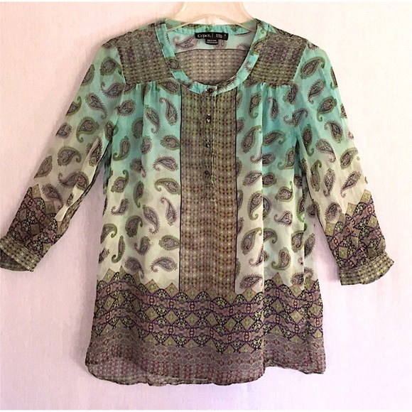 Gypsy 05 100% silk boho top - Picture 1 of 7